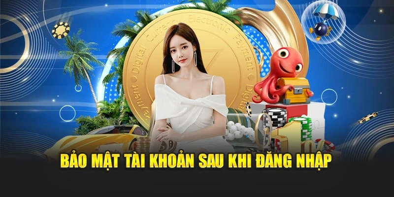 Bảo mật tài khoản sau khi đăng nhập